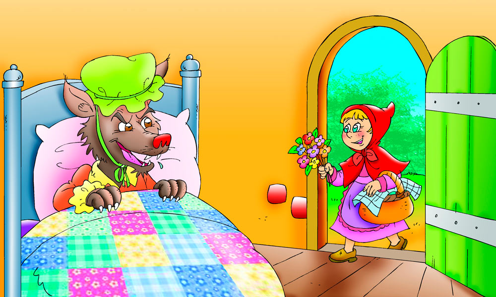 Enmarañarse Ten cuidado Administración Little Red Riding Hood: cuento de Caperucita roja en inglés para niños