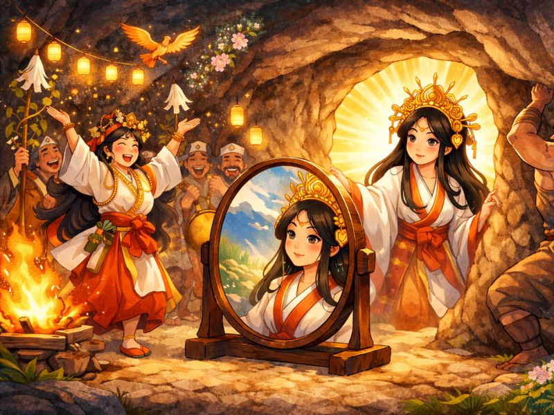 Mito japonés Amaterasu