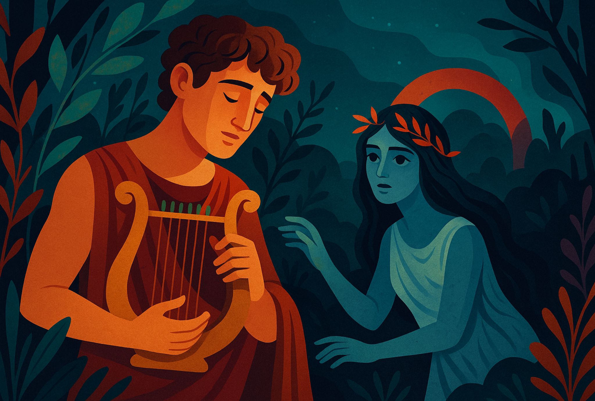 Mito de Orfeo y Euridice para niños