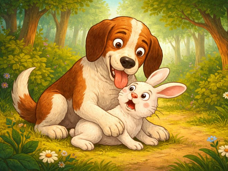 Fábula de Esopo para niños El perro y la liebre Fábula de Esopo para niños El perro y la liebre