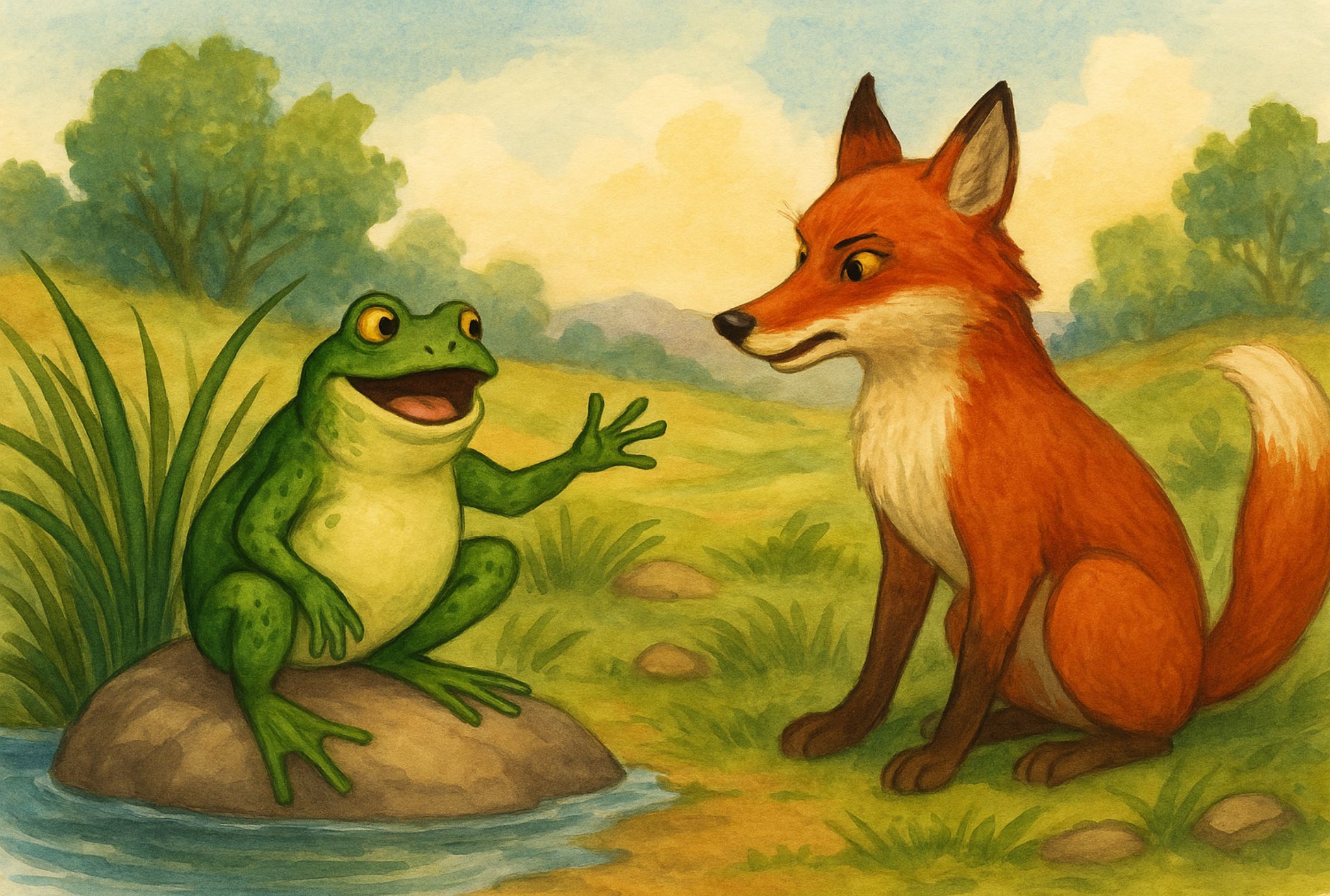 Fábula: La rana que decía ser médico Fábula: La rana que decía ser médico