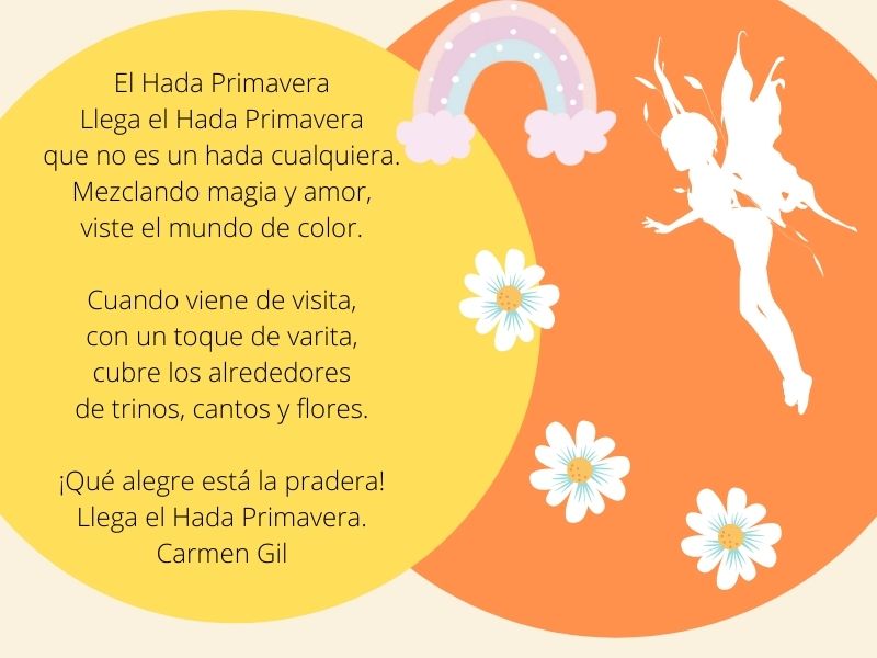 el hada primavera, poemas para niños de 1º de primaria