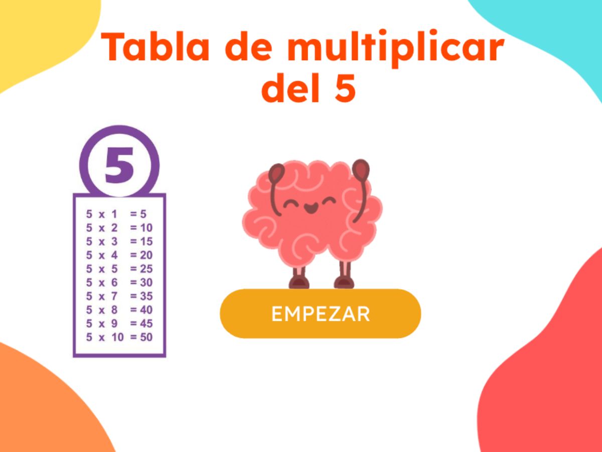 tabla de multiplicar del 5