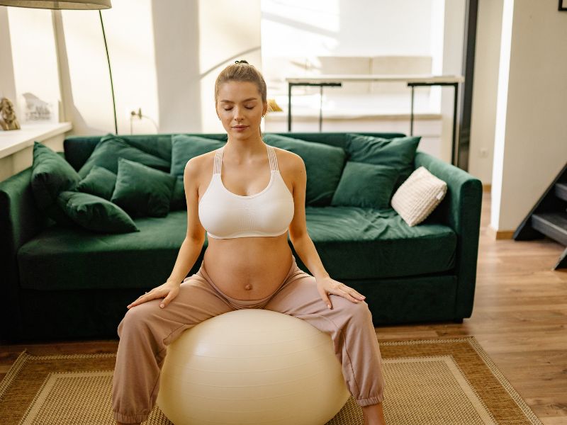 Beneficios de la pelota de Pilates en el embarazo