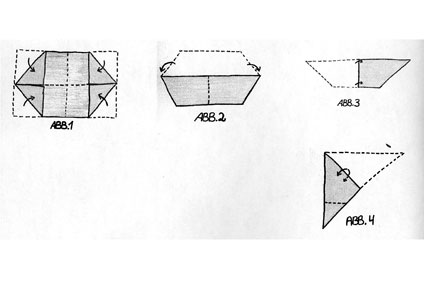 Experimento infantil de sonido, croquis para explosión de una bolsa