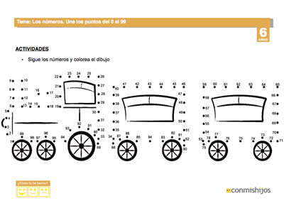 Ficha de matemáticas para niños