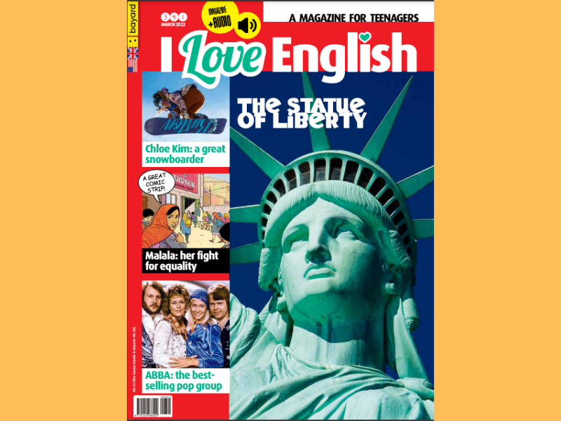 Test de inglés para adolescentes de la revista I Love English sobre la Estatua de la Libertad