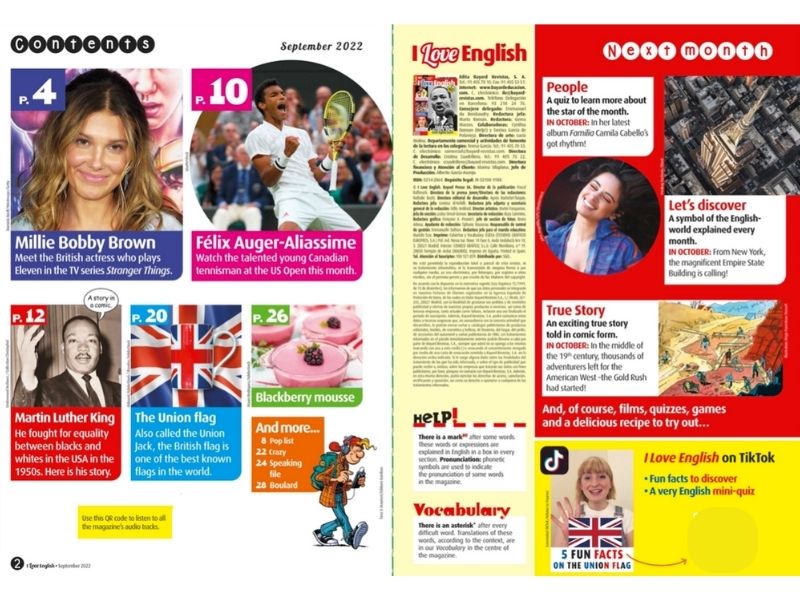 Revista I Love English (septiembre 2022)