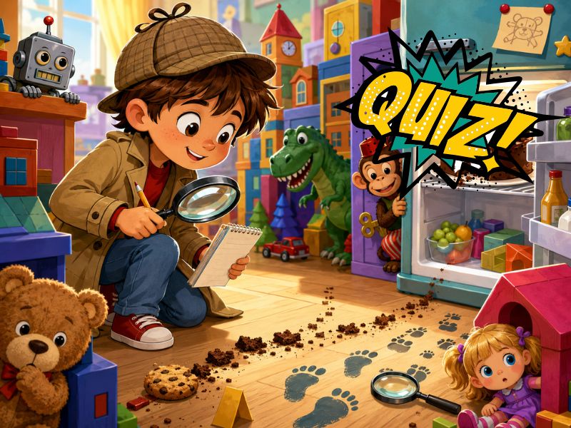quiz para niños de lógica detectives