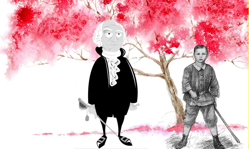 Leyenda de George Washington y el cerezo: cuento sobre la honestidad