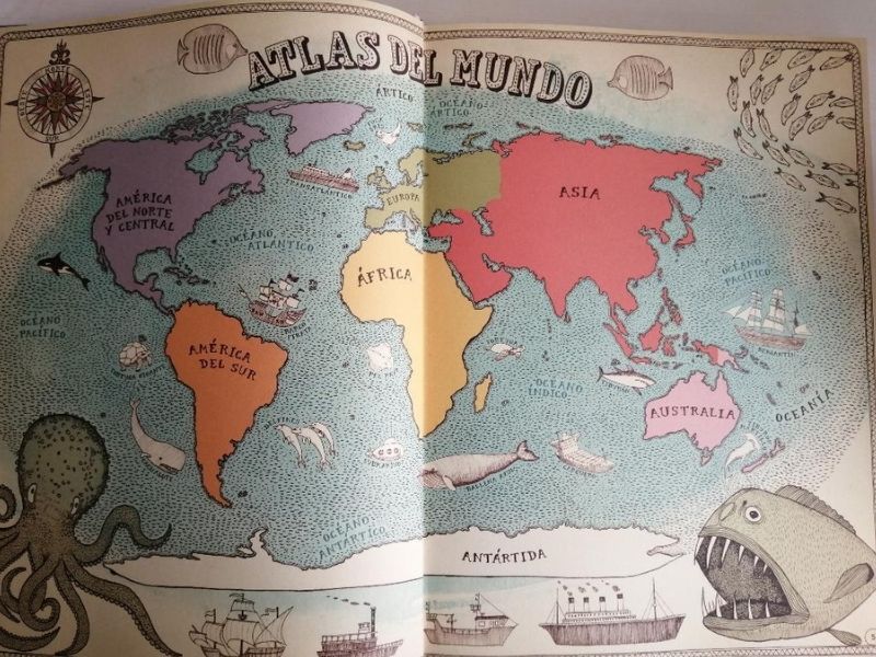 Atlas del mundo, libros para niños