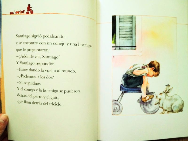 Libro infantil acumulativo: la vuelta al mundo