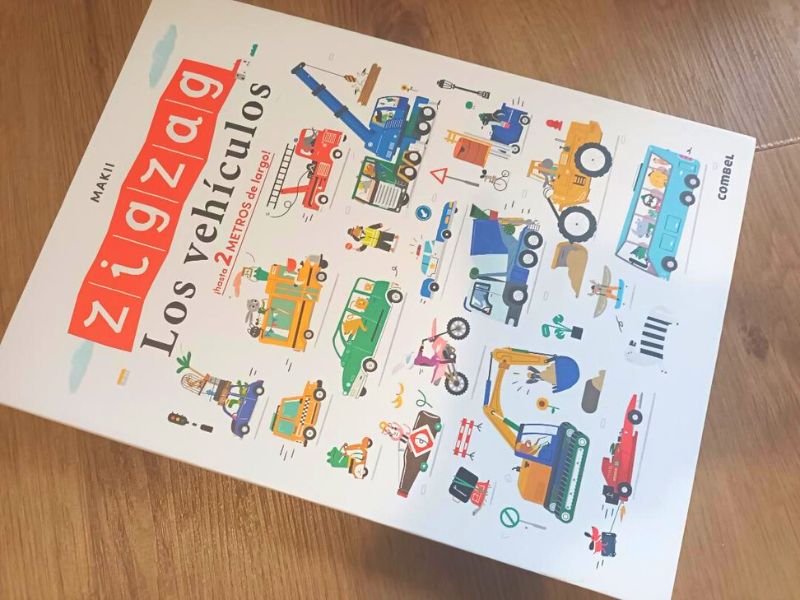 Libro zigzag los vehículos para niños a partir de 5 años