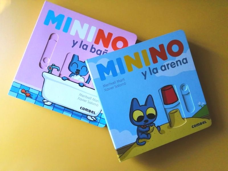 Minino y la arena, libros para niños a partir de 3 años