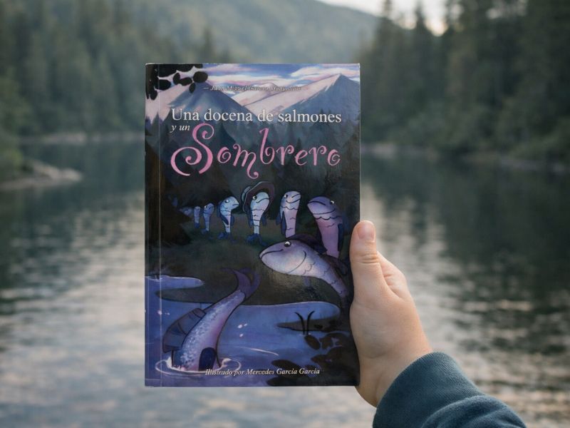 Una docena de salmones y un sombrero