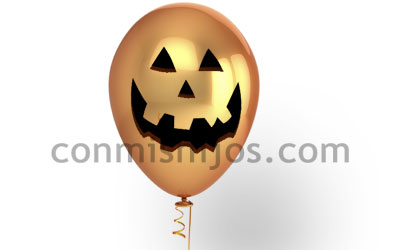 Calabaza globo. Manualidades infantiles paso 3