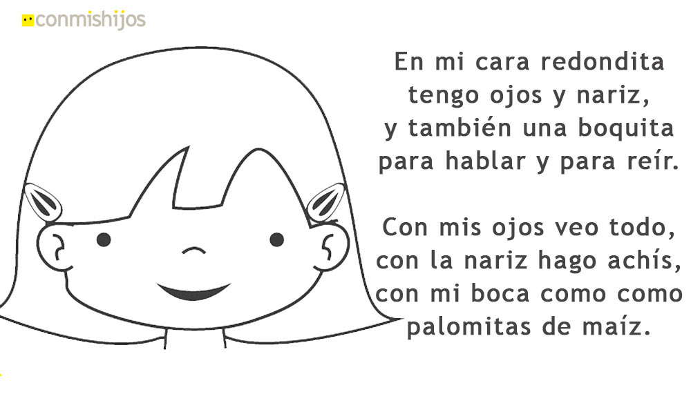 En mi cara redondita. Poema infantil de Gloria Fuertes