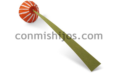 Manualidades infantiles. Flores de cartón. Paso 5