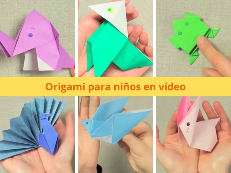 7 figuras fáciles de origami para niños (en vídeo)