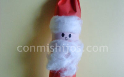 Manualidades. Papá Noel para el árbol. Paso 5