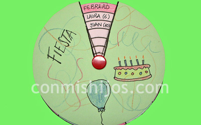 Calendario de cumpleaños. Manualidad infantil 4