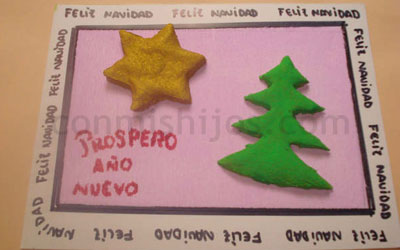 Tarjetas y christmas de Navidad para niños. Paso 5