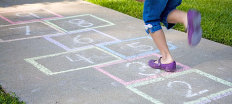 Juego de la Rayuela para niños