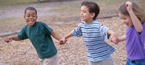 La relación de los niños en el recreo