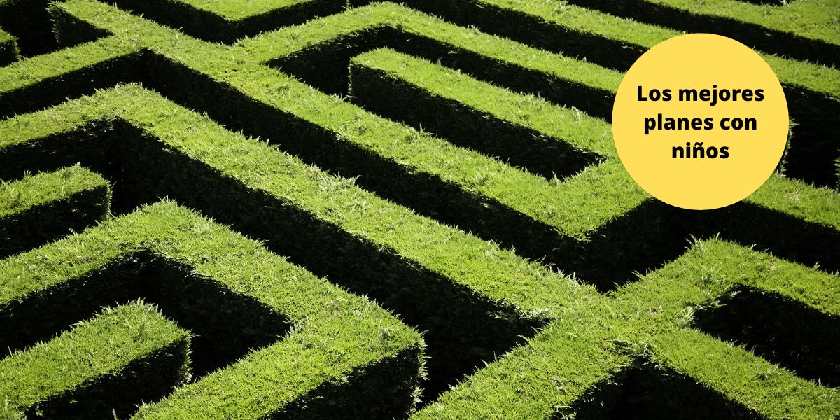 Laberinto de Villapresente con niños