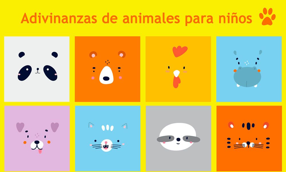 Adivinanzas de animales para niños