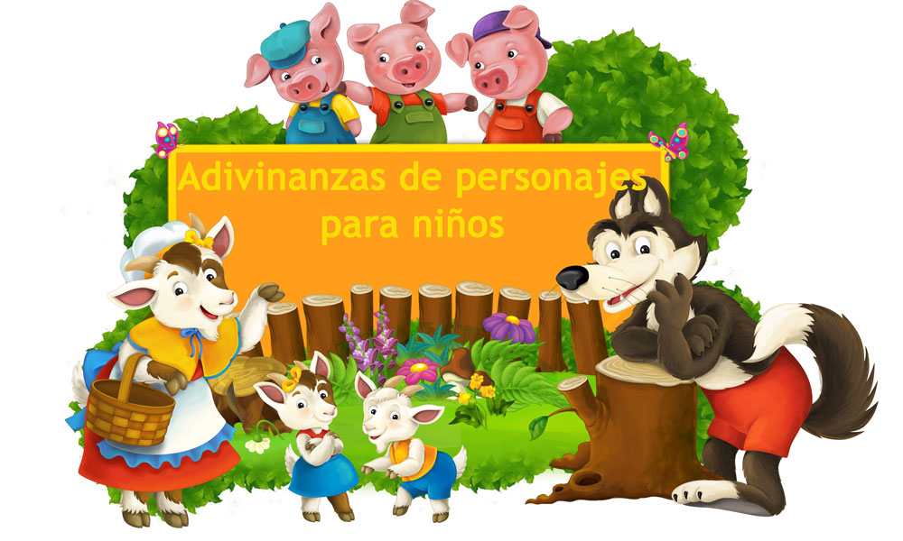 23 adivinanzas de personajes para niños