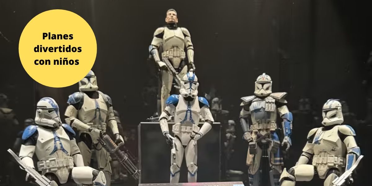 El Imperio Fan Contraataca con niños en Madrid. Exposición Star Wars en Madrid