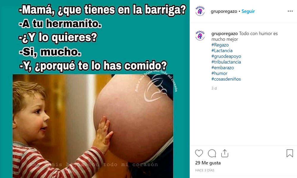 chiste en instagram