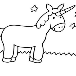 unicornio para pintar
