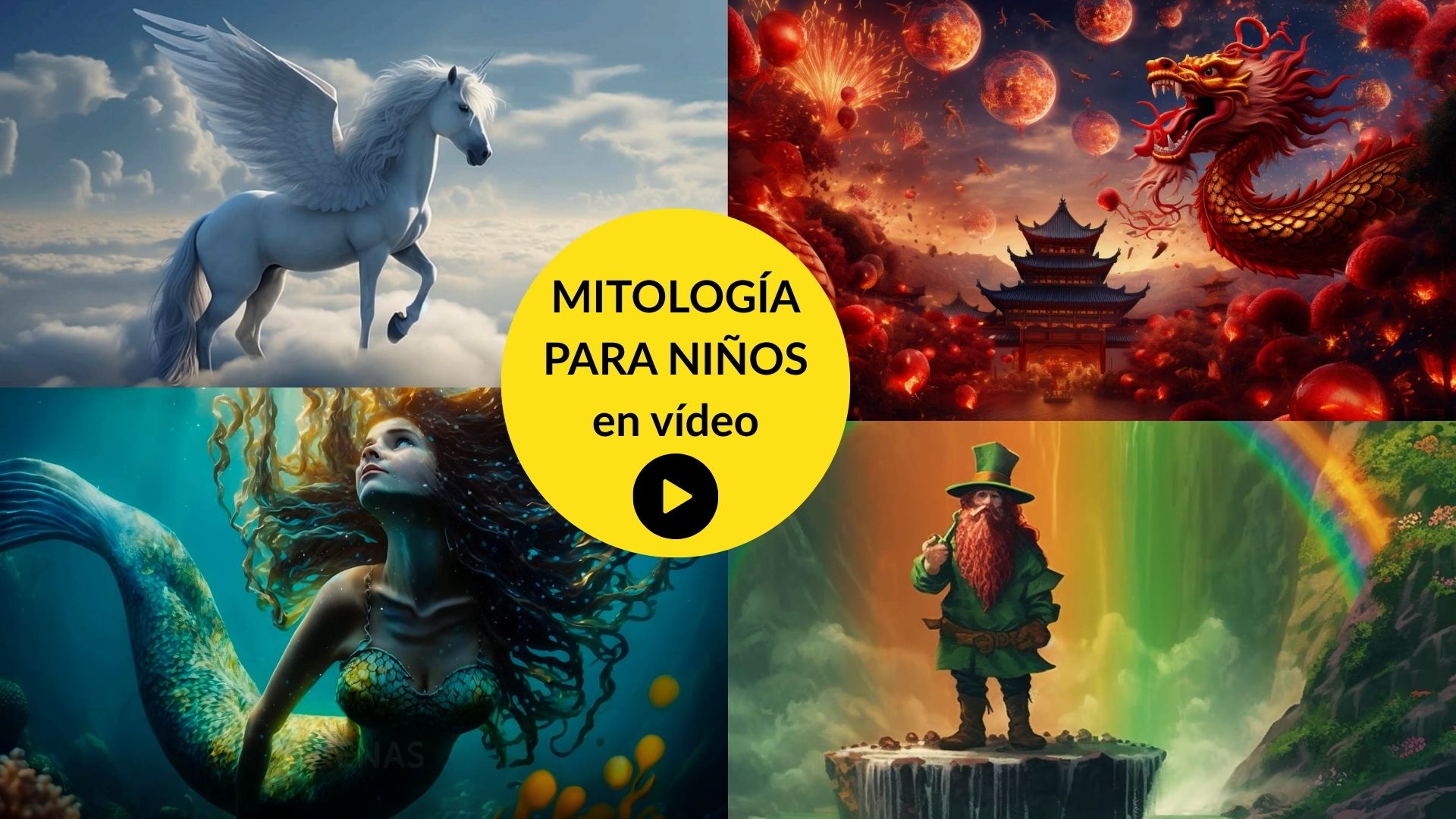 mitología para niños en vídeo