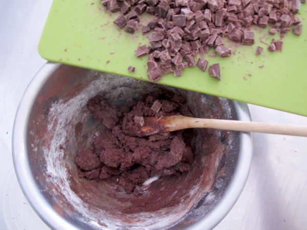 Receta cookies de chocolate paso 8