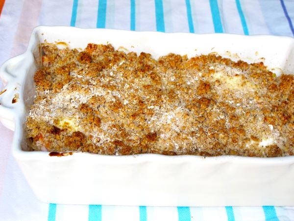 Receta crumble de salmón paso 7