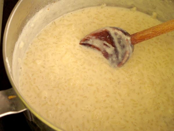 Receta infantil de arroz con leche paso 6