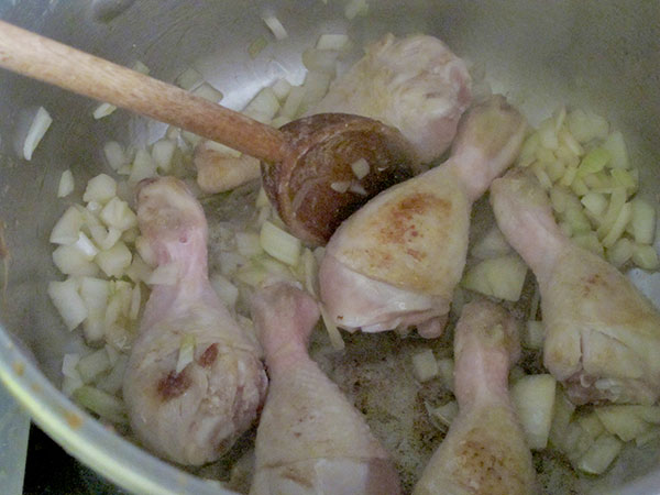 Receta infantil de cuscús casero con pollo y verduras paso 7