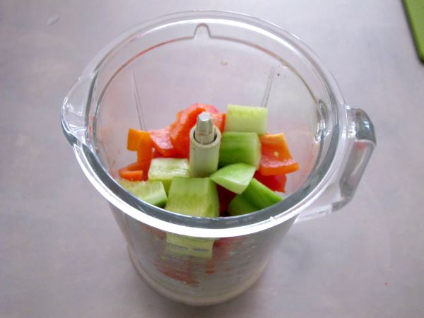 Receta infantil de gazpacho casero paso 8