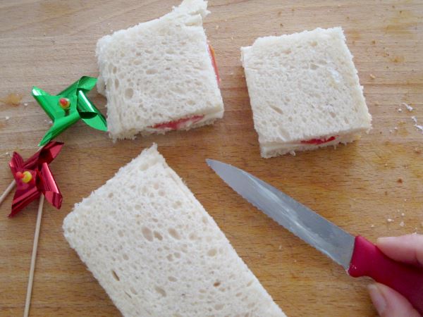 Receta infantil de mini sándwiches especial cumpleaños paso 45
