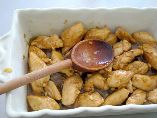 Receta infantil de pollo con limón y miel paso 6
