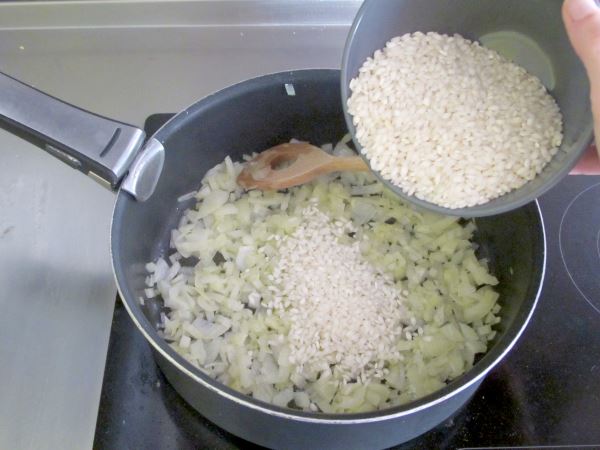 Receta infantil de risotto casero paso 7