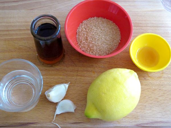 Receta infantil de ensalada de pollo asiática paso 1 bis