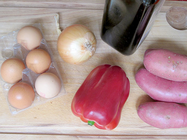 Receta infantil de tapas de tortilla paso 1