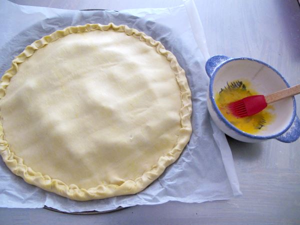 Receta infantil de tarta de Reyes de chocolate para Navidad paso 11