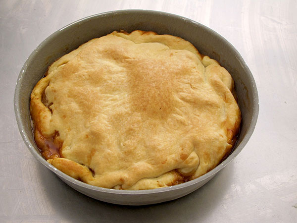 Receta infantil de tarta Tatin paso 12