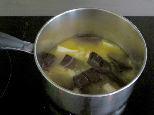 Receta casera de magdalenas de chocolate paso 3