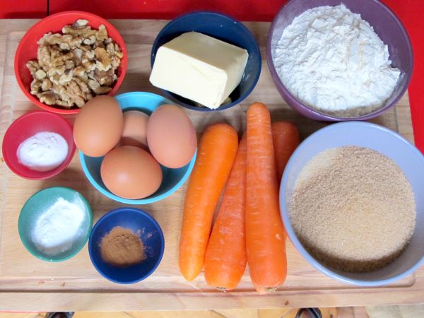 Receta de pastel de zanahoria paso 1