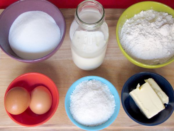 Receta infantil de tarta para caballero paso 1